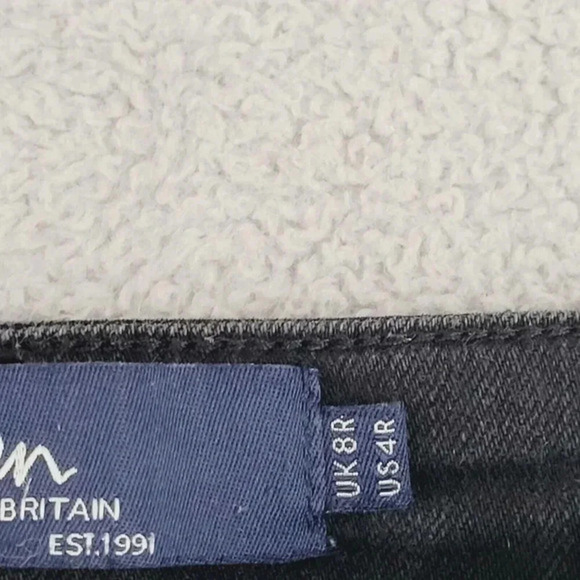 Boden Black Frayed Hem Women's Mid‎ Rise Jeans Size 4 , 28CT - Picture 7 of 11